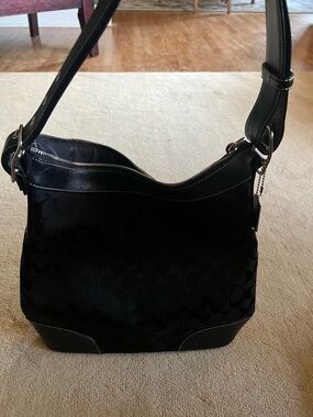 Coach Black Signature Shoulder Bag